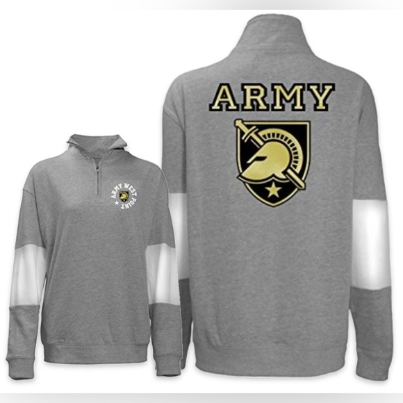 Old Varsity Brand Tops - NWT [Old Varsity Brand] Army West Point Knights NCAA 1/4 Zip Pullover Womens XL